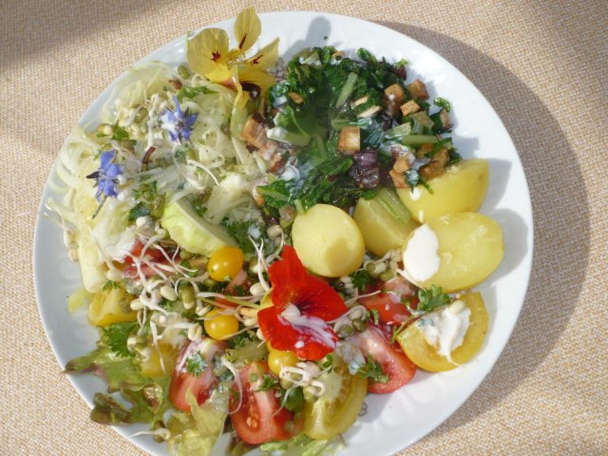 Mangold mit Pellkartoffeln und Rohkost - Rezept Eingereicht von
veganerin