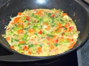 Lauch-Karotten-Zwiebel Pfanne mit Kokosmilch – würzig - Rezept