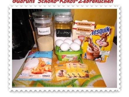 Kuchen: Schoko-Kokos-Zebrakuchen - Rezept - Bild Nr. 2