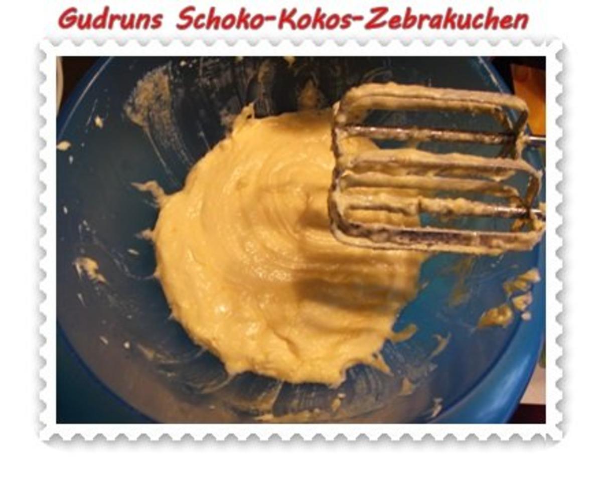 Kuchen: Schoko-Kokos-Zebrakuchen - Rezept - Bild Nr. 4