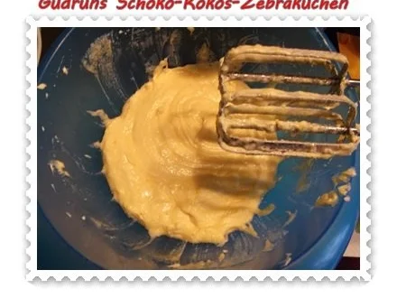Kuchen: Schoko-Kokos-Zebrakuchen - Rezept - Bild Nr. 4