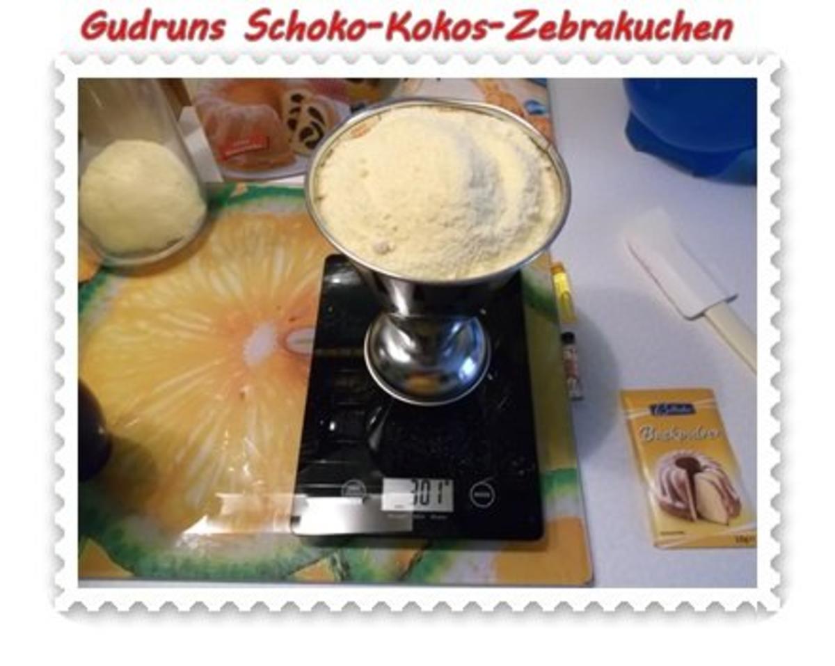 Kuchen: Schoko-Kokos-Zebrakuchen - Rezept - Bild Nr. 5