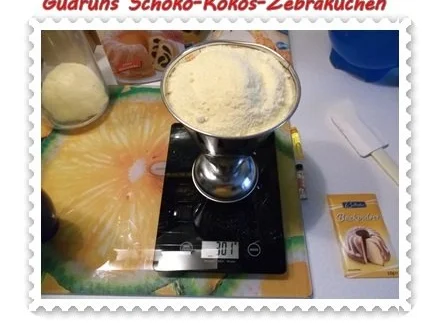 Kuchen: Schoko-Kokos-Zebrakuchen - Rezept - Bild Nr. 5