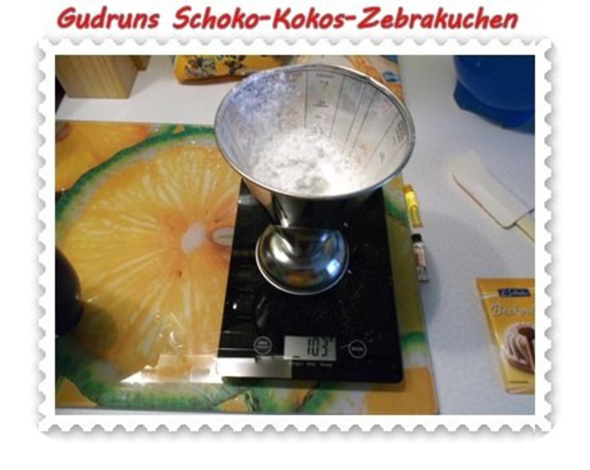 Kuchen: Schoko-Kokos-Zebrakuchen - Rezept - Bild Nr. 6