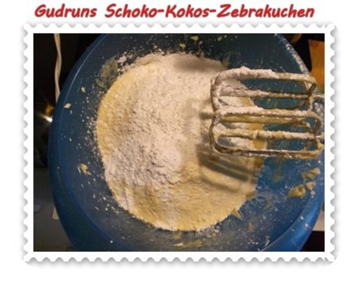 Kuchen: Schoko-Kokos-Zebrakuchen - Rezept - Bild Nr. 7