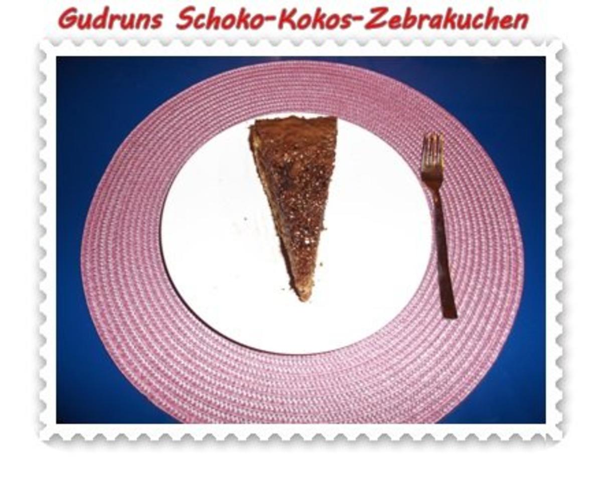 Kuchen: Schoko-Kokos-Zebrakuchen - Rezept - Bild Nr. 14