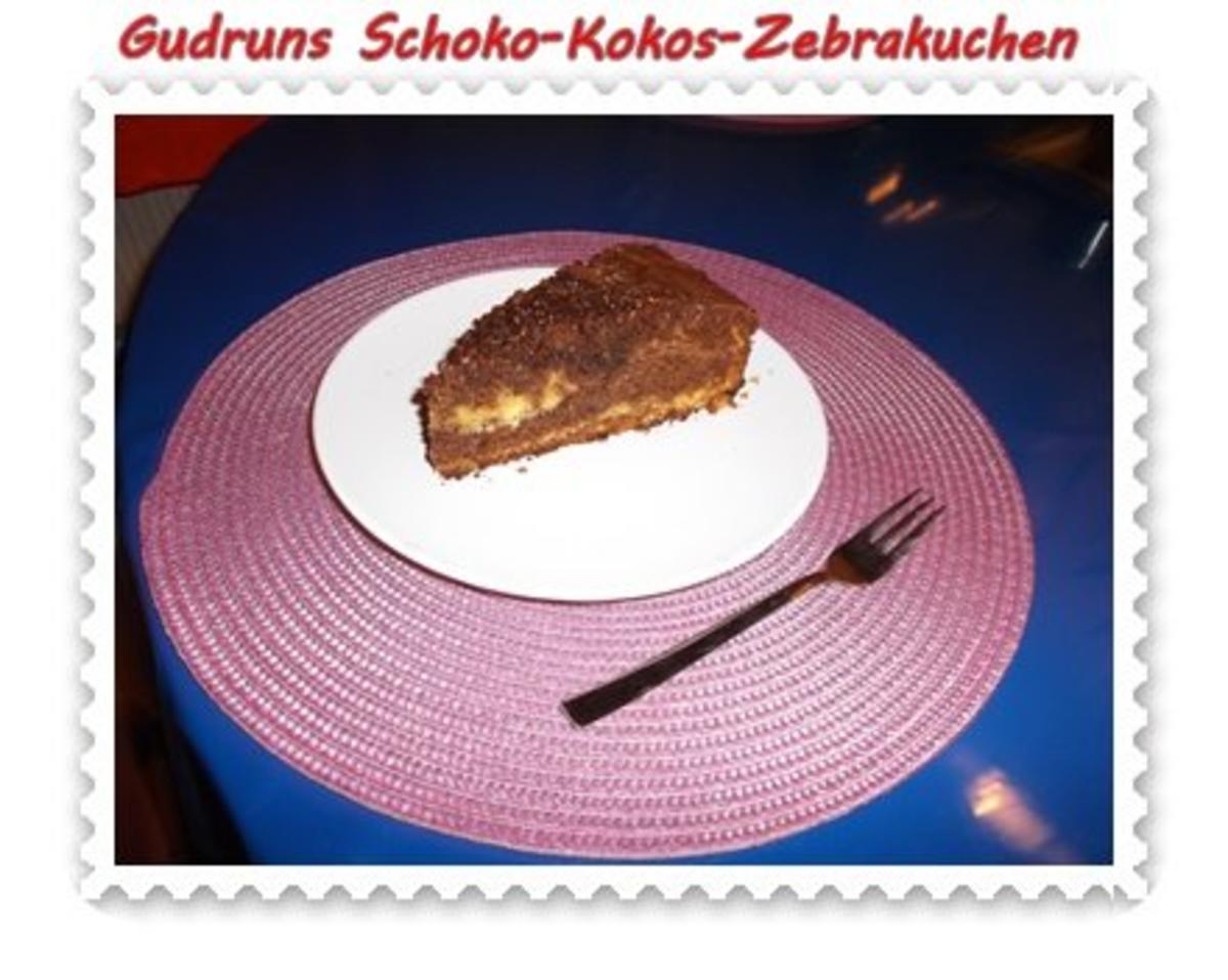 Kuchen: Schoko-Kokos-Zebrakuchen - Rezept - Bild Nr. 15