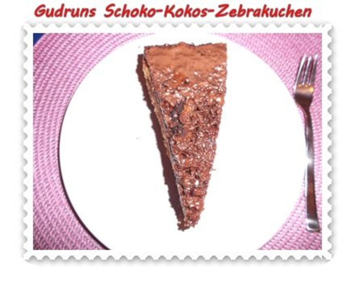Kuchen: Schoko-Kokos-Zebrakuchen - Rezept - Bild Nr. 17