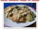 Fisch: Gedämpfter Kabeljau mit Käsesoße - Rezept