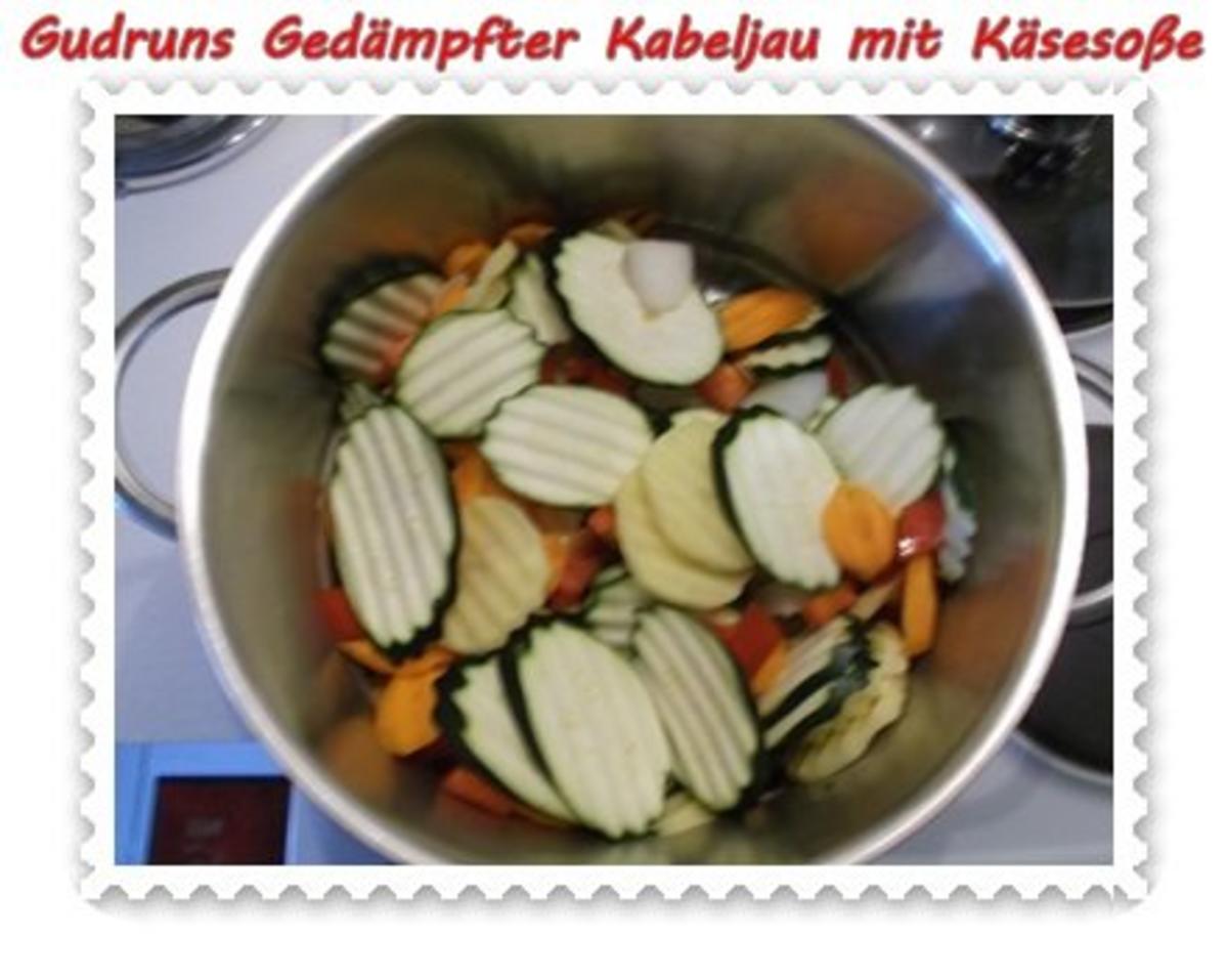 Fisch: Gedämpfter Kabeljau mit Käsesoße - Rezept - Bild Nr. 5