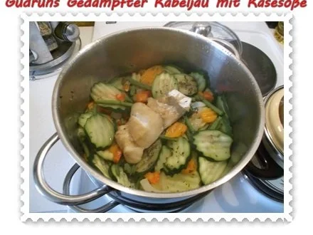 Rezept: Fisch: Gedämpfter Kabeljau mit Käsesoße Bild Nr. 12 Fisch: Gedämpfter Kabeljau mit Käsesoße - Rezept - Bild Nr. 12