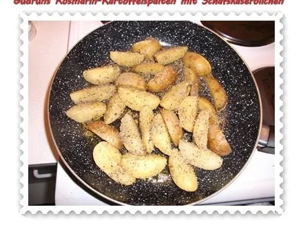 Kartoffeln: Rosmarin-Kartoffelspalten mit Schafskäseröllchen - Rezept - Bild Nr. 4