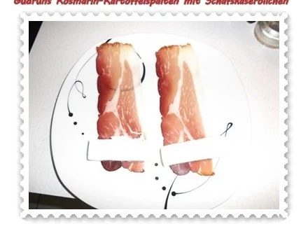 Kartoffeln: Rosmarin-Kartoffelspalten mit Schafskäseröllchen - Rezept - Bild Nr. 6