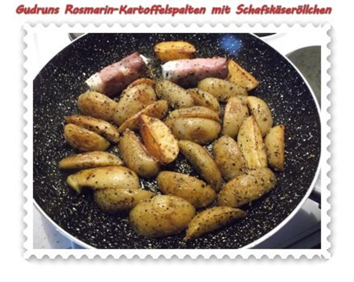 Kartoffeln: Rosmarin-Kartoffelspalten mit Schafskäseröllchen - Rezept - Bild Nr. 9