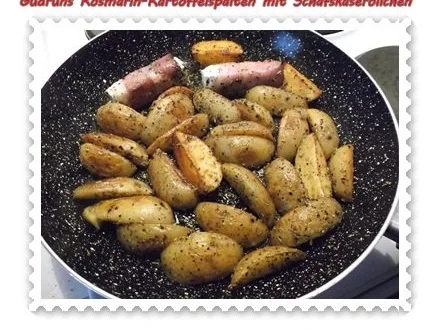 Kartoffeln: Rosmarin-Kartoffelspalten mit Schafskäseröllchen - Rezept - Bild Nr. 9