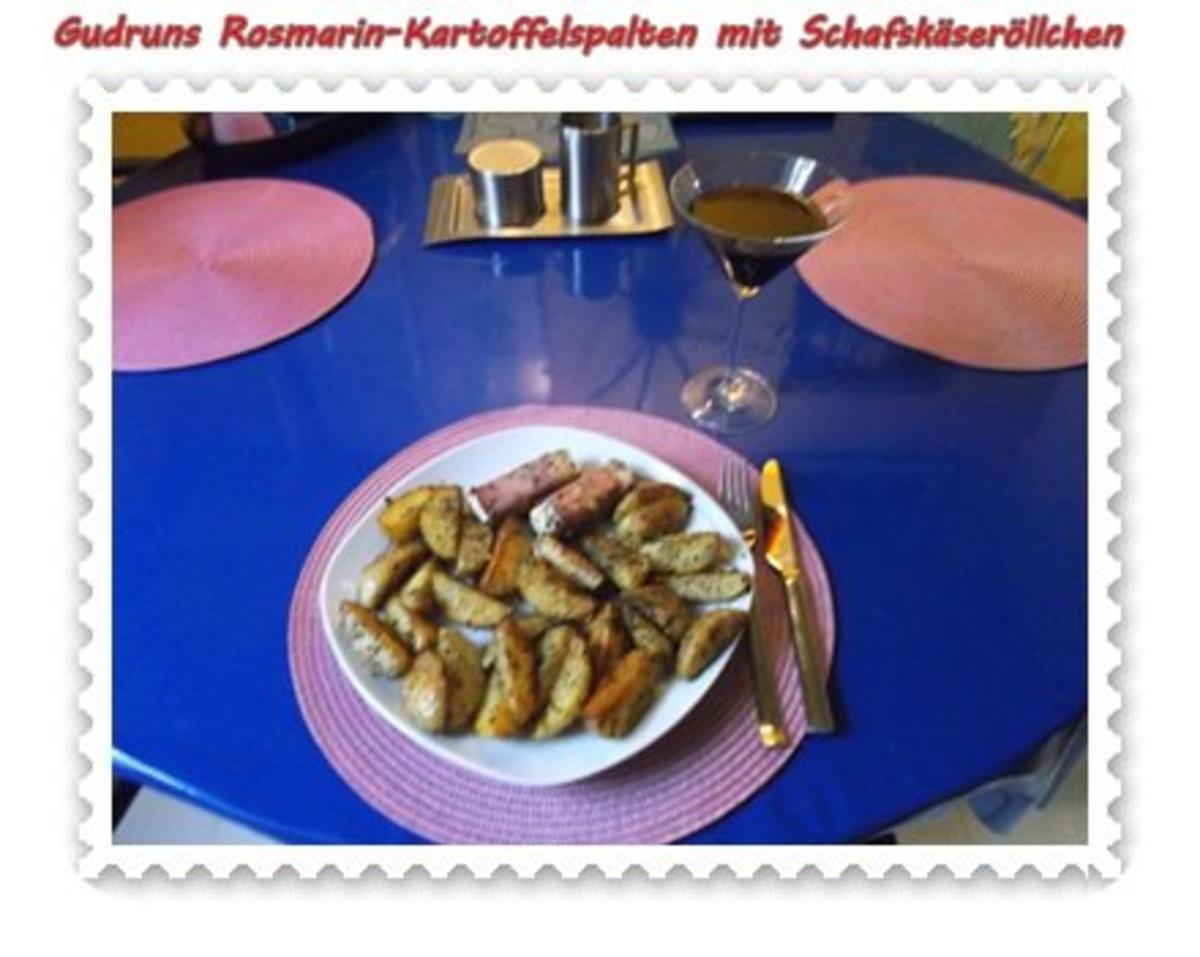 Kartoffeln: Rosmarin-Kartoffelspalten mit Schafskäseröllchen - Rezept - Bild Nr. 10