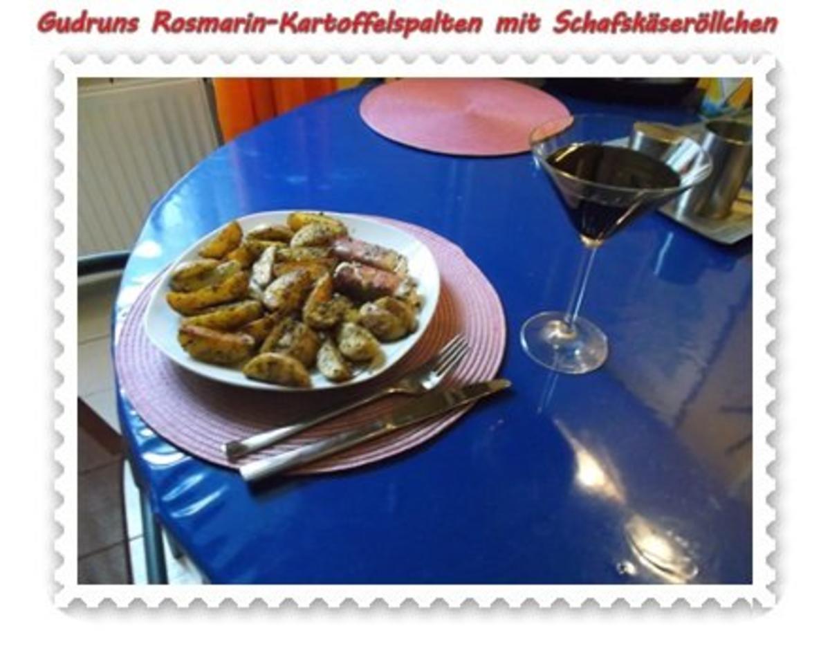Kartoffeln: Rosmarin-Kartoffelspalten mit Schafskäseröllchen - Rezept - Bild Nr. 11