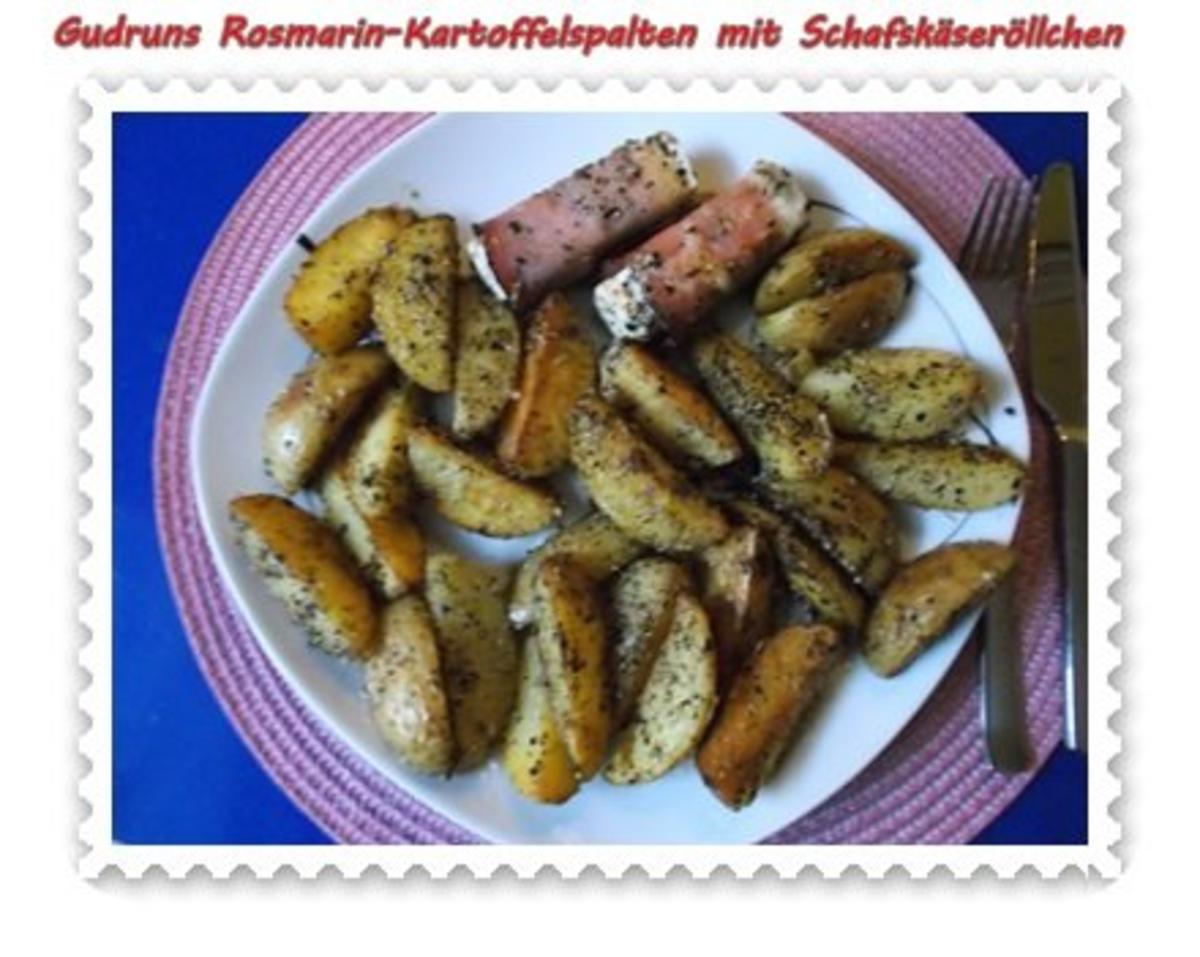 Kartoffeln: Rosmarin-Kartoffelspalten mit Schafskäseröllchen - Rezept - Bild Nr. 13