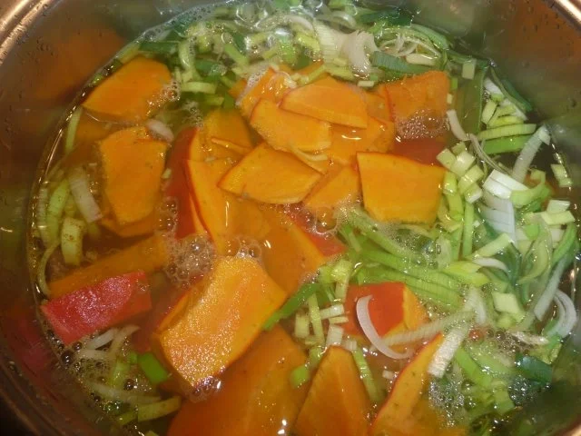 Rezept: Feines Kürbis - Apfelsüppchen Bild Nr. 6 Feines Kürbis - Apfelsüppchen - Rezept - Bild Nr. 6