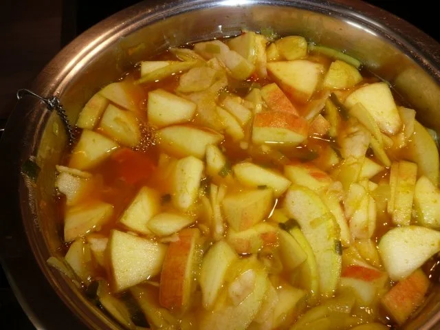Rezept: Feines Kürbis - Apfelsüppchen Bild Nr. 7 Feines Kürbis - Apfelsüppchen - Rezept - Bild Nr. 7