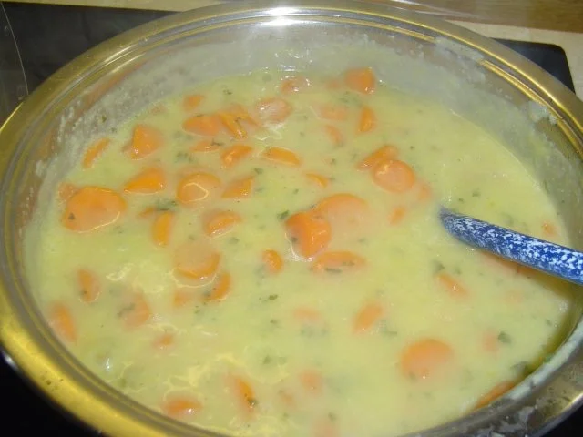 Karottengemüse, Salzkartoffeln mit Wollwürste und Kassler - Rezept - Bild Nr. 9