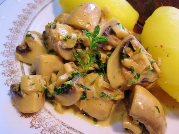 Champignons In Kr Uter Rahm Rezept Kochbar De