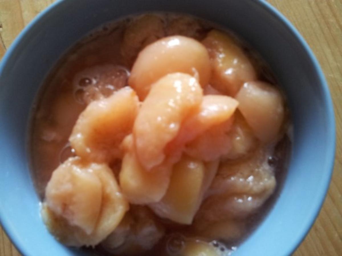 Bilder für Pfirsichkompott schnell und lecker - Rezept