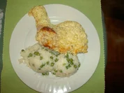 Hühnerkeulen mit Käse - Rezept