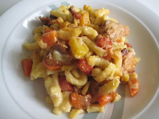 Spätzli Karotten Pilz Gratin - Rezept - Bild Nr. 2