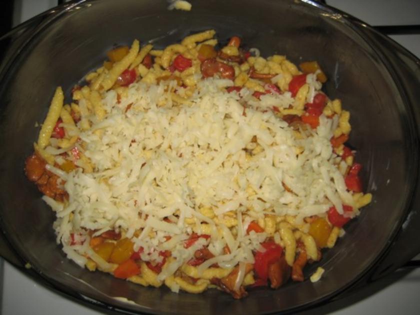 Spätzli Karotten Pilz Gratin - einfach - von strammermax