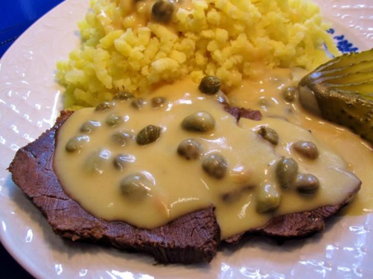 Ochsenbäckchen mit Kapernsoße - einfach - von mimi