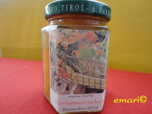 bunte Herbst Marmelade - Rezept