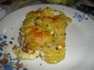 Kartofflauflauf mit Reste vom Selchschopf - Rezept