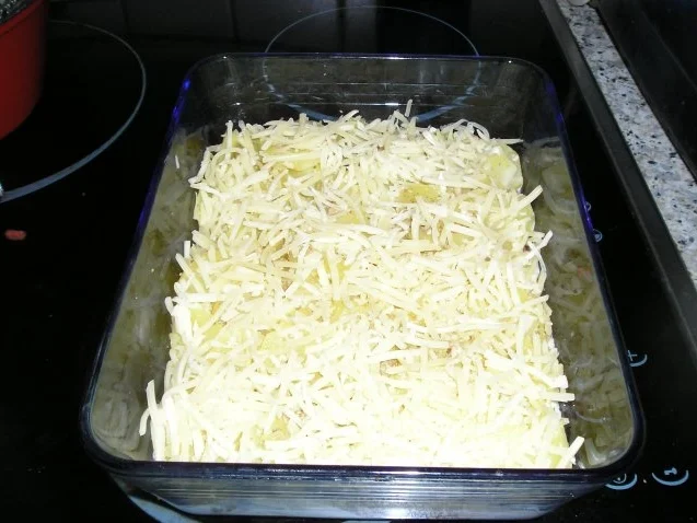 Kartofflauflauf mit Reste vom Selchschopf - Rezept - Bild Nr. 4