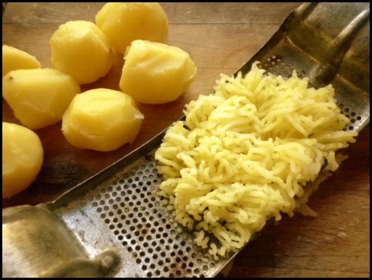 Kartoffel-Rote-Bete-Röllchen mit Steinpilzen - Rezept - Bild Nr. 3