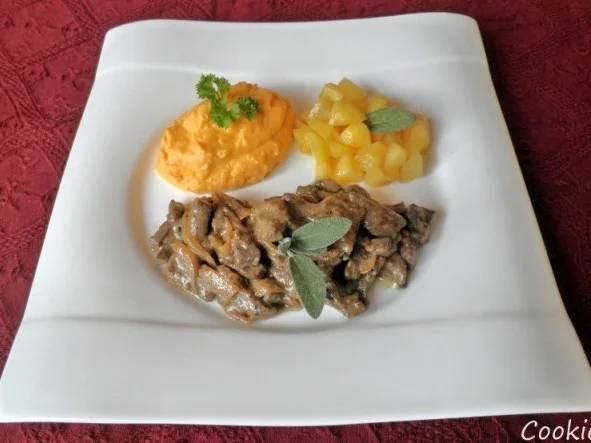 Rezept: Geschnetzeltes von der Kalbsleber ... Bild Nr. 2 Geschnetzeltes von der Kalbsleber ... - Rezept - Bild Nr. 2