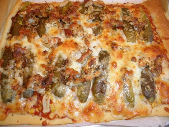 Chicken-Pizza süß-sauer - Rezept