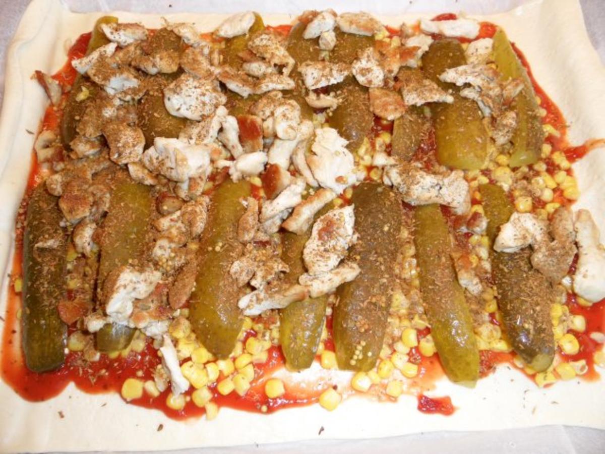 Chicken-Pizza süß-sauer - Rezept - Bild Nr. 3