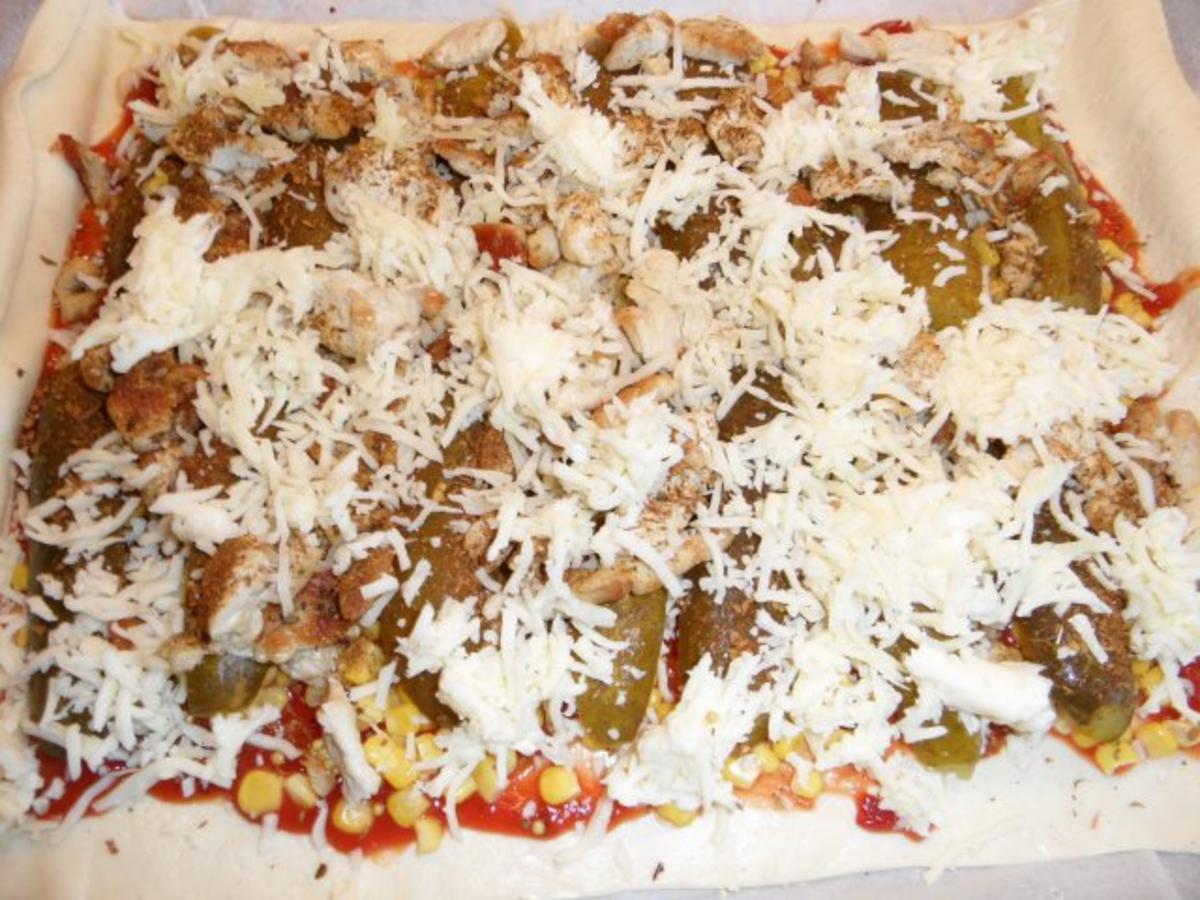 Chicken-Pizza süß-sauer - Rezept - Bild Nr. 4