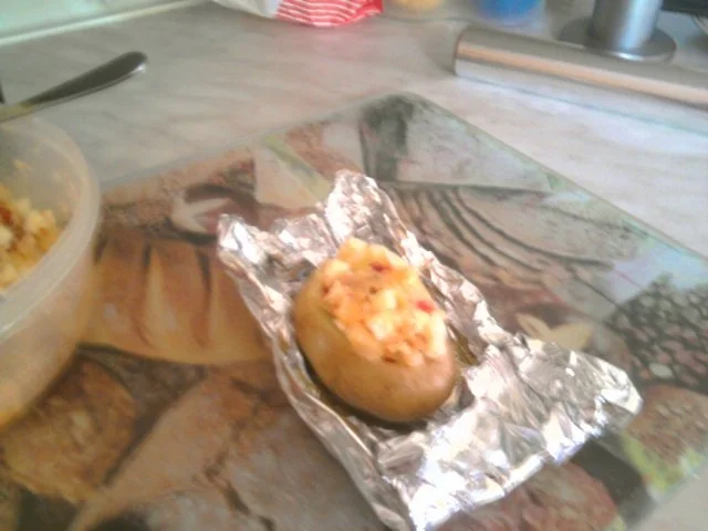 Rezept: Gefüllte Kartoffeln vom Grill Gefüllte Kartoffeln vom Grill - Rezept