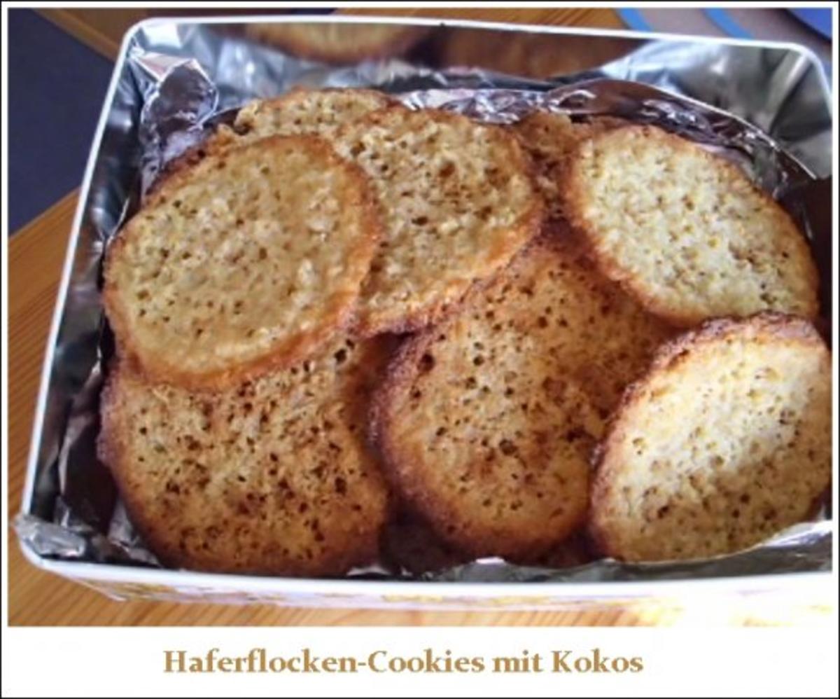 Haferflocken-Cookies mit Kokos - Rezept