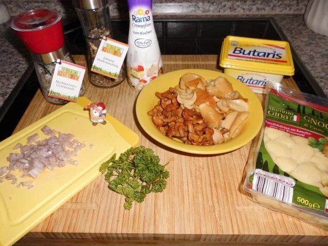 Rezept: Gnocchi in Waldpilz-Sahnesoße>> Bild Nr. 2 Gnocchi in Waldpilz-Sahnesoße>> - Rezept - Bild Nr. 2