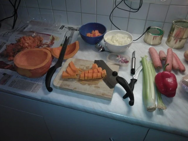 Kürbiscreme-Suppe, pikant - Rezept