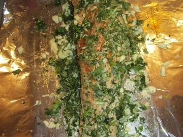 Rezept: Rosa gebratenes Schweinefilet im Kräuter-Knoblauch-Mantel Bild Nr. 5 Rosa gebratenes Schweinefilet im Kräuter-Knoblauch-Mantel - Rezept - Bild Nr. 5