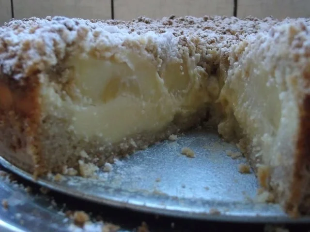Apfelkuchen mit Schmand und Streusel - Rezept