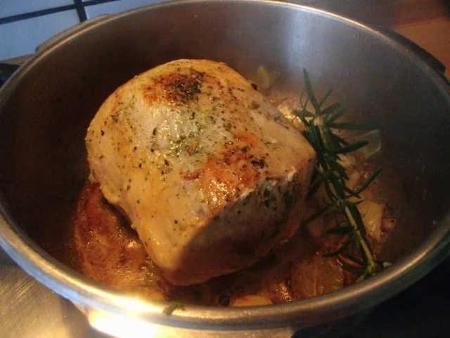 Schweinelachsbraten mit Butterpilzen und grünen Bohnen - Rezept - Bild Nr. 6