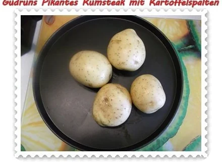 Rezept: Fleisch: Pikantes Rumpsteak mit Kartoffelspalten und Tomatensoße Bild Nr. 4 Fleisch: Pikantes Rumpsteak mit Kartoffelspalten und Tomatensoße - Rezept - Bild Nr. 4