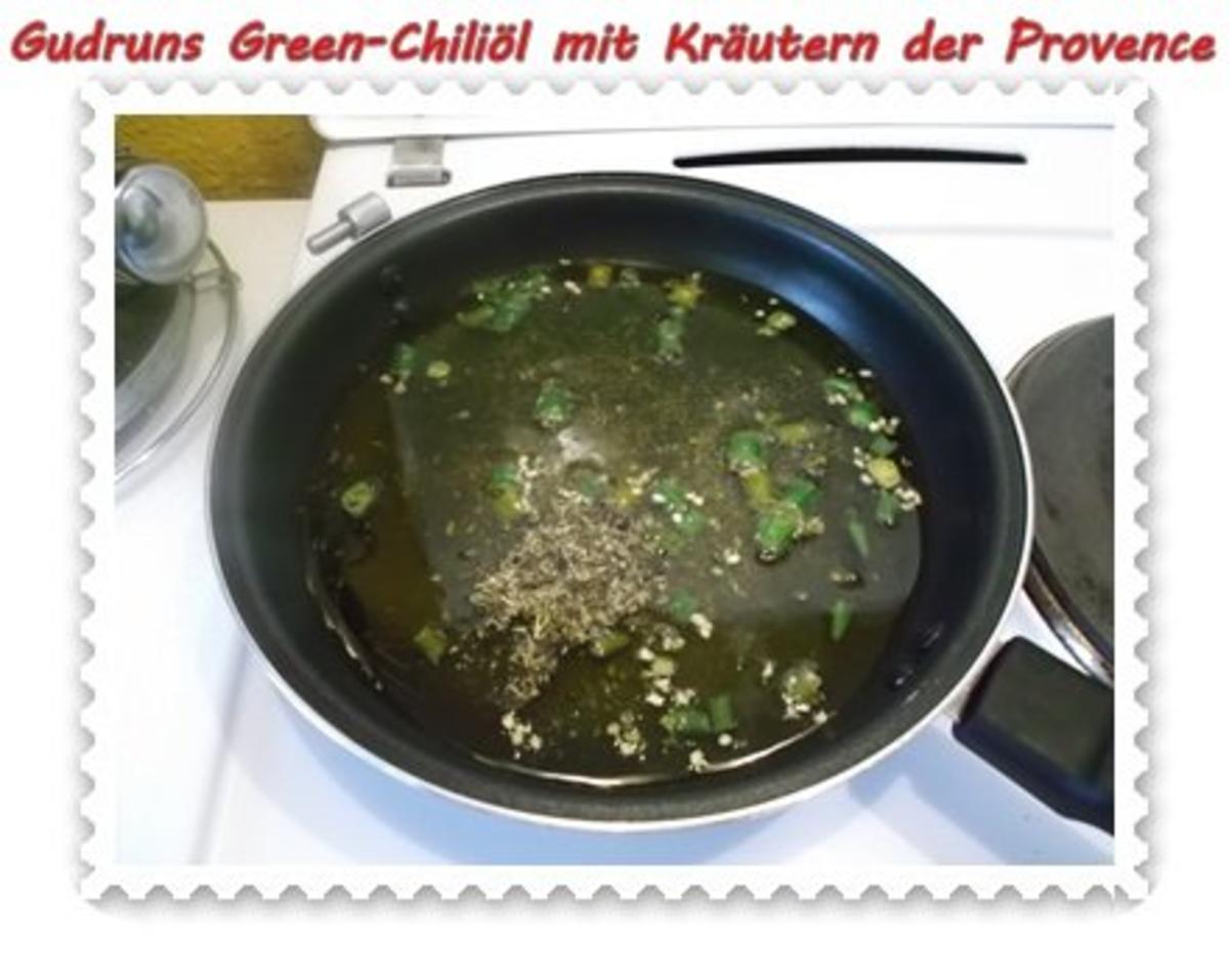 Öl: Green Chiliöl mit Kräutern der Provence - Rezept - Bild Nr. 5