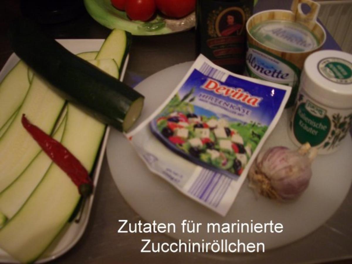 Finger food - Zucchiniröllchen - mariniert - Rezept - Bild Nr. 2