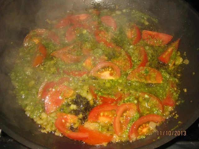 SPAGHETTI MIT RUCOLA U. PESTO - Rezept - Bild Nr. 3